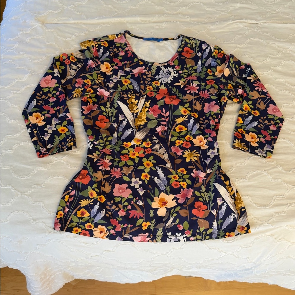 J. McLaughlin Floral Long Sleeve Top - Multicolor